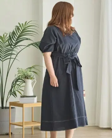 시마무라 하나윤 원피스 네이비 4L