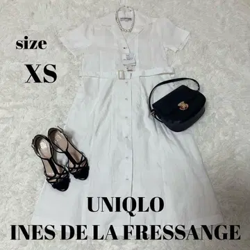 UNIQLO 이네스 드 라 프레상쥬 린넨 셔츠 원피스