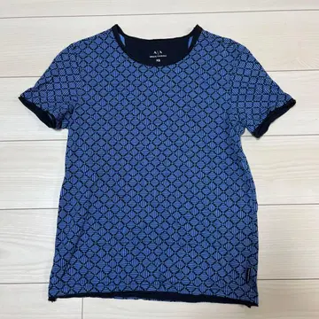 ARMANI EXCHANGE T셔츠 올 패턴 블루 XS