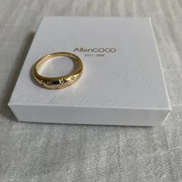 AllenCOCO 골드 컬러 스타 모티브 반지
