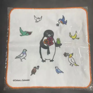 사카자키 치하루 펭귄 찻집 봄 모임 타월 손수건