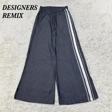 [새상품급] DESIGNERS REMIX 허리밴딩 와이드 팬츠 32 블루