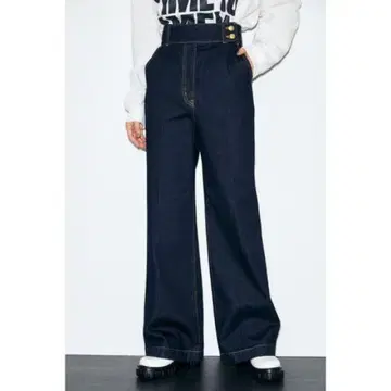 M BUTTON HW FLARE PANTS