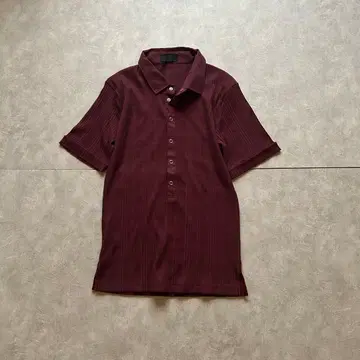 grunge short sleeve shirt y2k Bordeaux