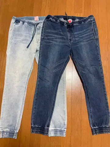 Hanes 데님 조거 팬츠 2개 세트