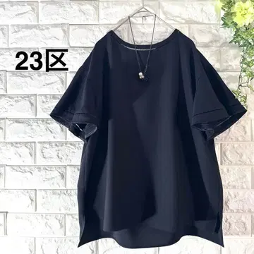 23구 블라우스 컨디션 최상 23구 플레어 슬리브 조젯 블라우스