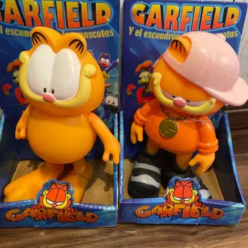 GARFIELD 가필드 소프트 비닐 피규어 2체 세트 박스 포함 해외판