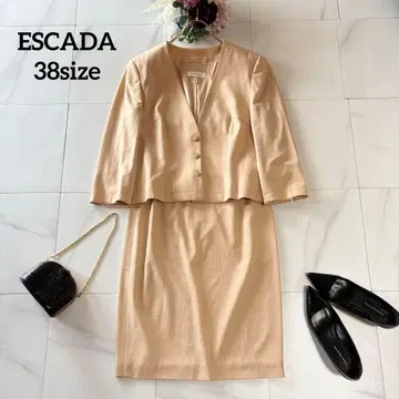 NO.3-389 ESCADA 38size 노카라 셋업 베이지