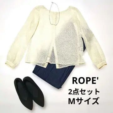 ROPE 코디 묶음 판매 M 사이즈 시어 셔츠 데님 팬츠