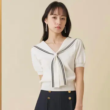 세일러 카라 니트 풀오버 snidel