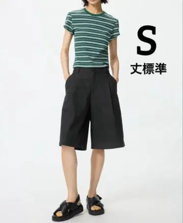 미사용 새상품 UNIQLO 저지 턱 하프 팬츠 S