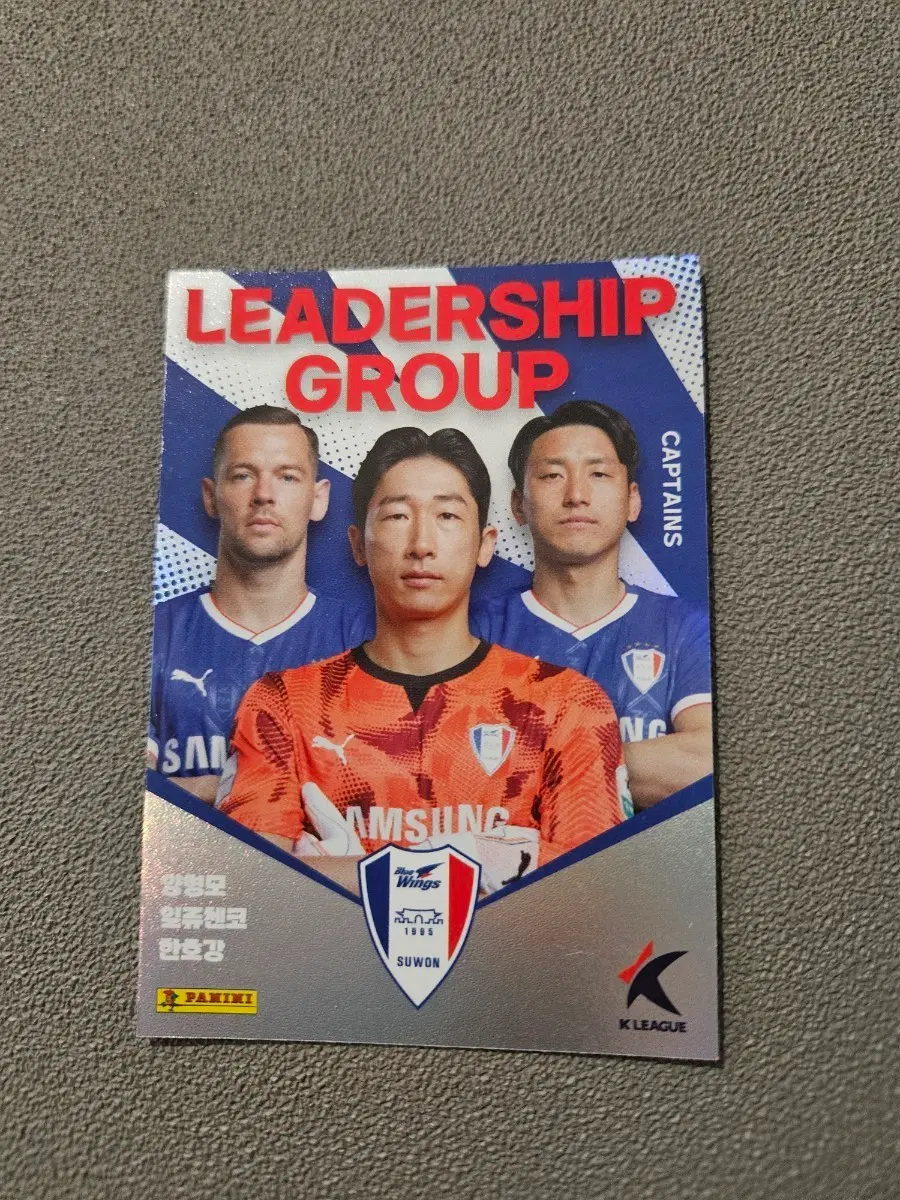 2025 K리그 파니니 수원삼성 리더 축구카드