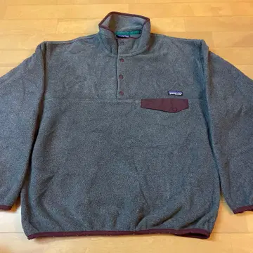 그레이 버건디 patagonia 스냅 t 빈티지 신틸라 플리스