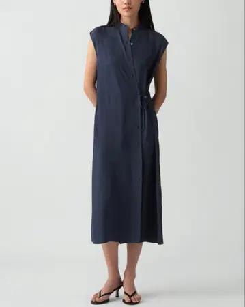 Theory 2WAY 랩 원피스 Washed Twill