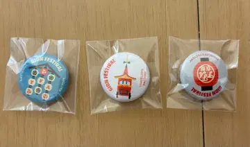 트래블러스 팩토리 교토점 한정판 기온 축제 캔 배지 3개 세트 새상품