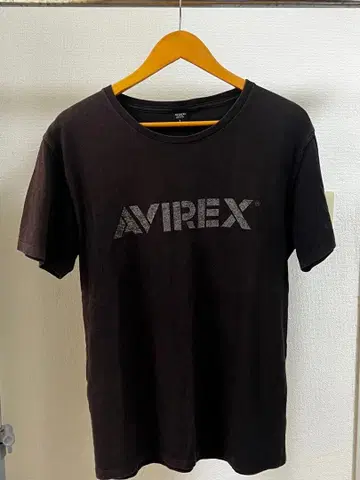 AVIREX L 페이드 T셔츠 밀리터리 Y2K 아메카지