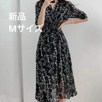 새상품 쉬폰 원피스 miniministore 꽃무늬 miniministore