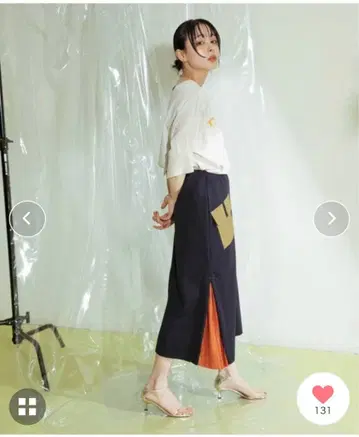 에이미 로우 본딩 스커트 네이비 다크 네이비 38