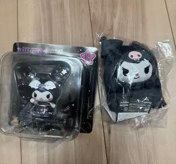 산리오 할로윈 2025 쿠로미 피규어 & 봉제 인형 세트