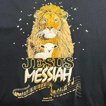 90s USA제 JESUS MESSIAH 그리스도 T셔츠