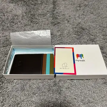 mywalit 카드 케이스 가죽 멀티 컬러