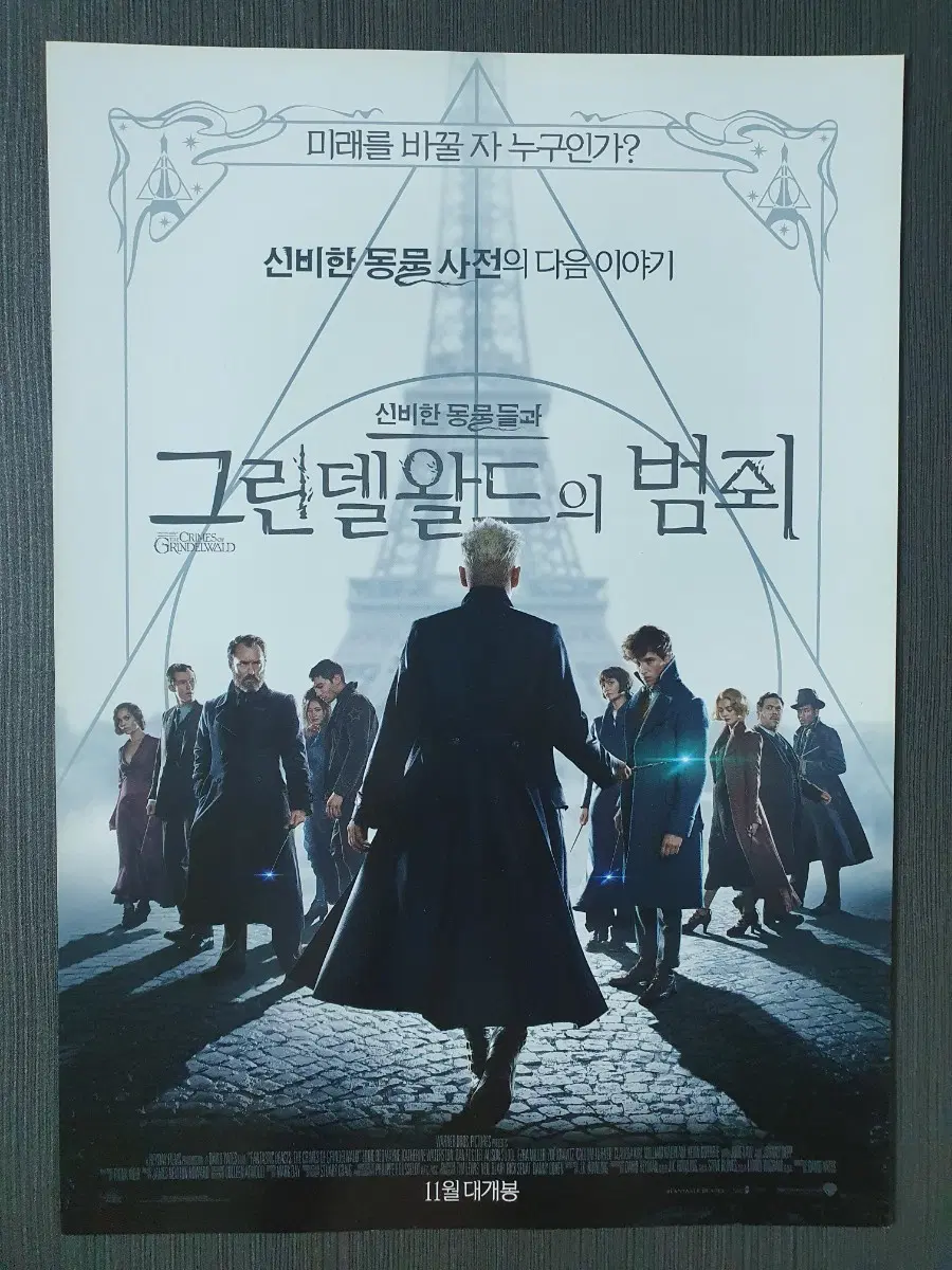 신비한 동물들과 그린델왈드의 범죄 영화 전단지 팜플렛 A4
