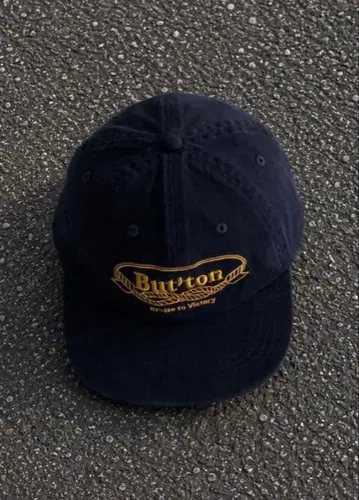 [당일 발송] Burton 캡 네이비 로고 자수 Y2K 시티보이