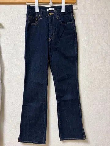 MOUSSY 데님 팬츠 인디고 블루 슬릿