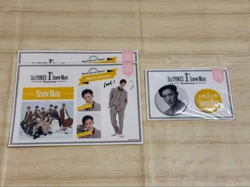 Snow Man 1st Anniversary 이와모토 테루 캔뱃지 스티커