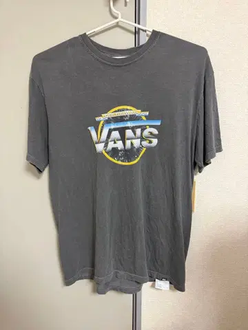 VANS T셔츠 그레이 로고 프린트 XL