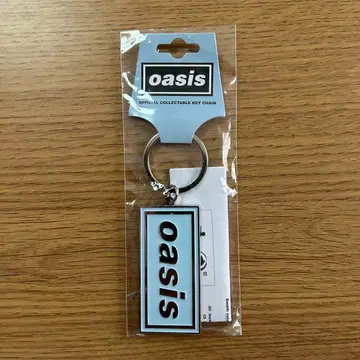 oasis 오아시스 메탈 로고 공식 키링 스카이블루
