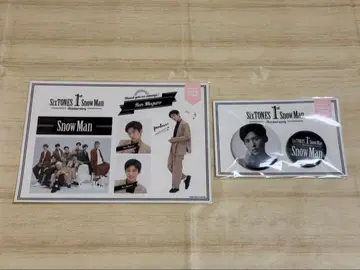 Snow Man 1st Anniversary 메구로 렌 캔뱃지 스티커