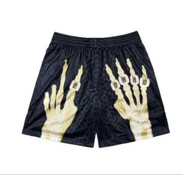 Skeleton Mesh Shorts Black swag y2k
