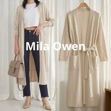 Mila Owen 롱 가디건 베이지