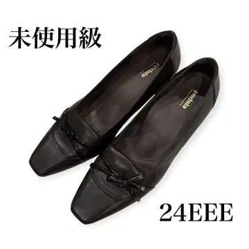 [ 미사용급 ] 페달라 펌프스 리본 브라운 24EEE