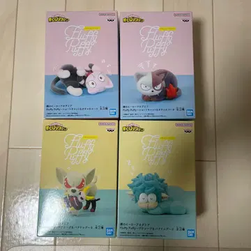 나의 히어로 아카데미아 Fluffy Puffy 피규어 4종 세트