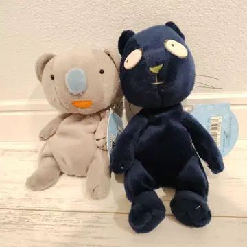 반다이 동물점술 봉제인형 블랙 표범 코알라 2체 세트