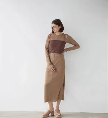 ALEXIA STAM 롱 원피스 긴팔