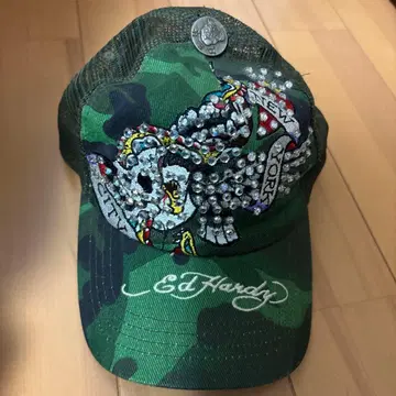 Ed Hardy 카모플라쥬 패턴 메쉬 캡