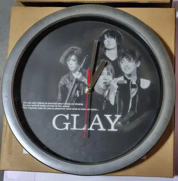 GLAY 벽걸이 시계 약 30cm 작동품 박스 포함
