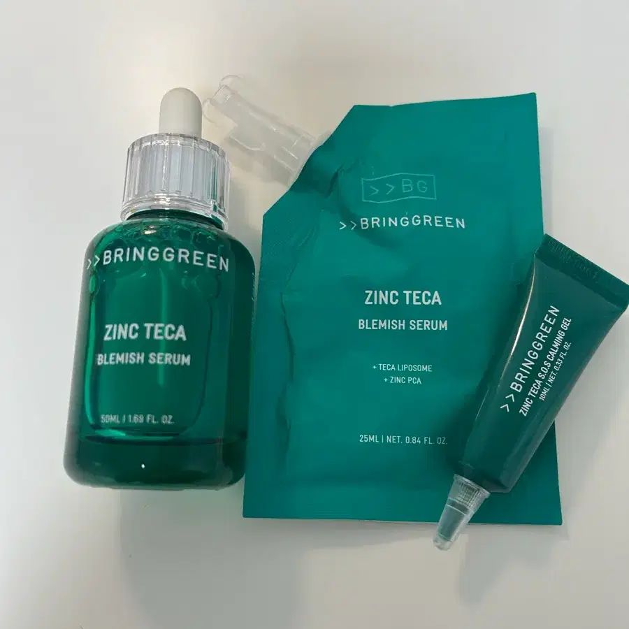 브링그린 징크테카 트러블 세럼 50ml+25ml 리필+스팟젤 10ml