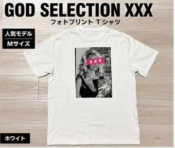 GOD SELECTION XXX 포토 프린트 T셔츠