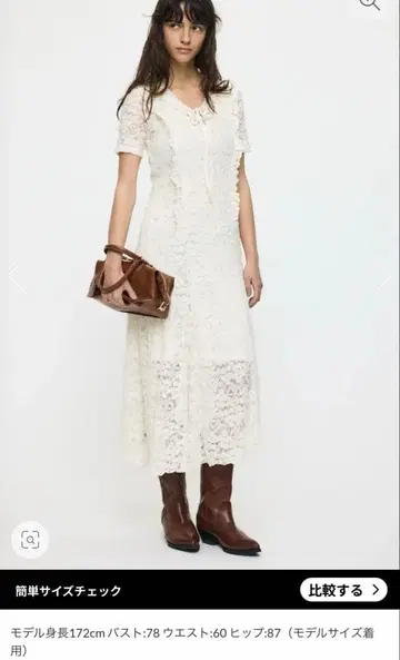 레이스 원피스 화이트 CUT LACE ASYMMETRY 드레스