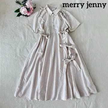 merry jenny 메리제니 깅엄 체크 변형 원피스