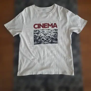 세카오와 THE CINEMA 티셔츠 화이트 M 사이즈