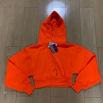 Rady 오렌지 숏 기장 후드티