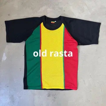라스타 메쉬 T셔츠 rasta 레게 반팔 구제 의류 스트릿