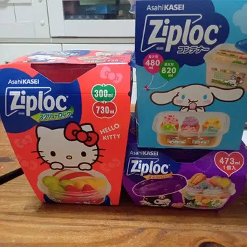 Ziploc 산리오 캐릭터즈 컨테이너 세트