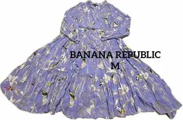 8 BANANA REPUBLIC 꽃무늬 티어드 원피스 퍼플