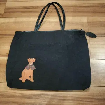IBIZA 이비자 토트백 강아지 모티브 블랙